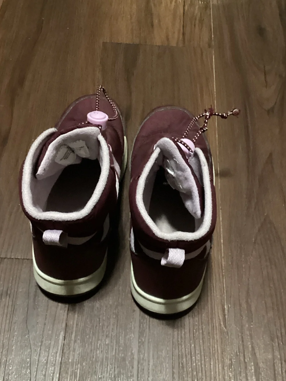The Children's Place Maroon and Light Pink Kids Winter Boots Sz 3